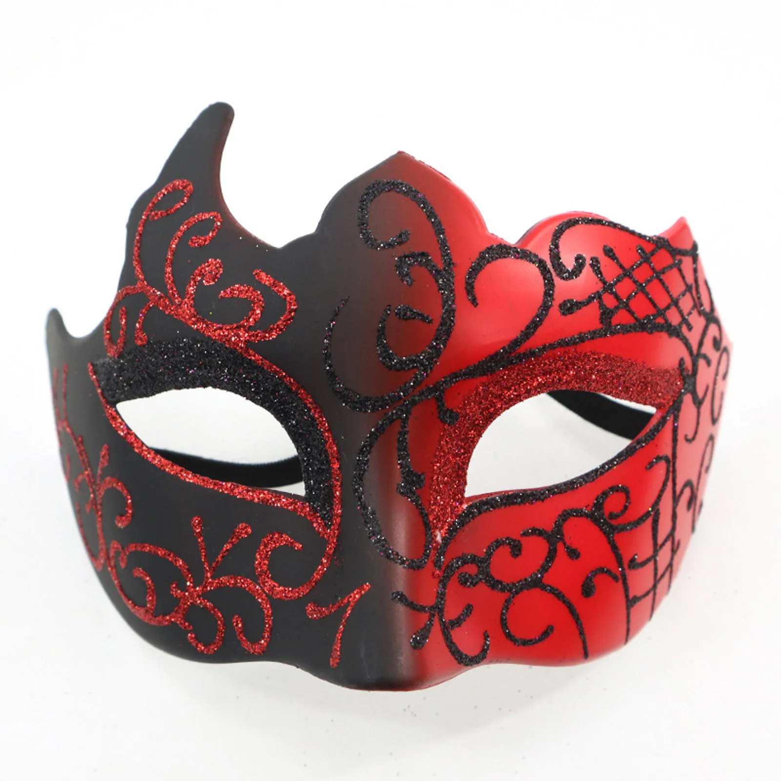 

Male And Female Retro Painted Half Face Masquerade Mask Halloween Costume Accessories Glitter Makeup Dance Cosplay Party Props