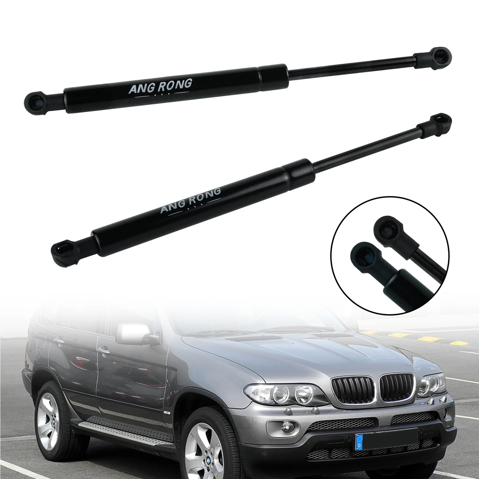 BMW X5 E53 2000-2006 Front Bonnet Hood Gas Struts Support Holder front bonnet gas struts,hood prop rod clip,hood support clamp,auto lift hydraulic rods