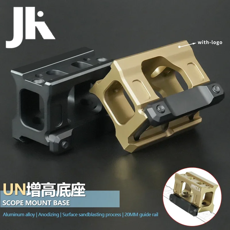 New Airsoft UN Scope Mounts Height Increasing Version Aluminum Alloy Tactical Red Dot Sight Base For 20MM Rail Weapons Acesssory