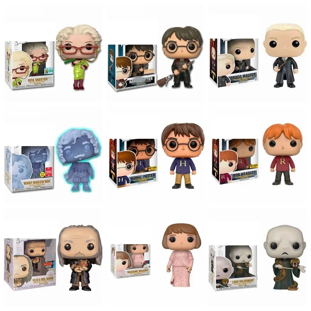 Funko Pop Hermione Signora Maxime Rita Skeeter Malfoy Quasi Senza Testa Nick Ron Voldemort Mrs. Norris Pvc Action Toy Figure
