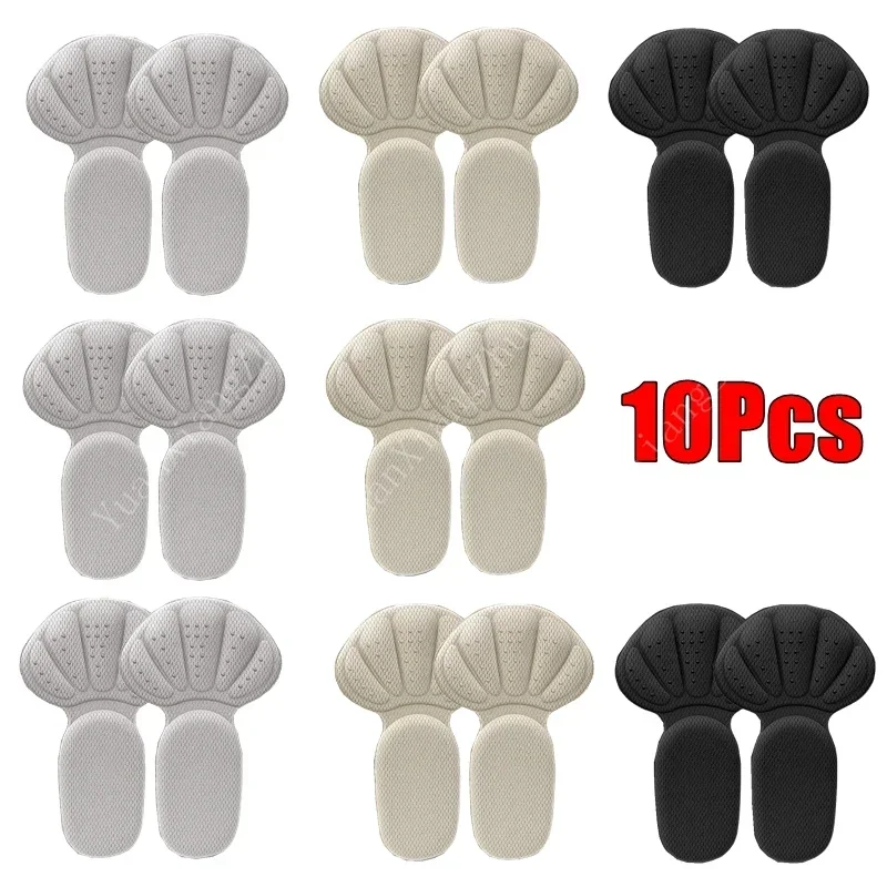 Heel Protector Heel Stickers Sneakers Feet Pads Pain Relief Size Reducer Non-slip Shoe Insoles T-Shaped Foot Care Pad Grips