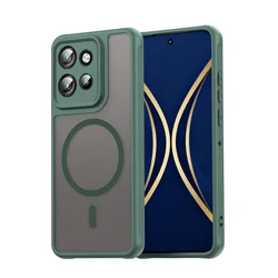 Matte Flexible Magnetic Case with Press - Button Closure - Motorola Edge 70 (Green)