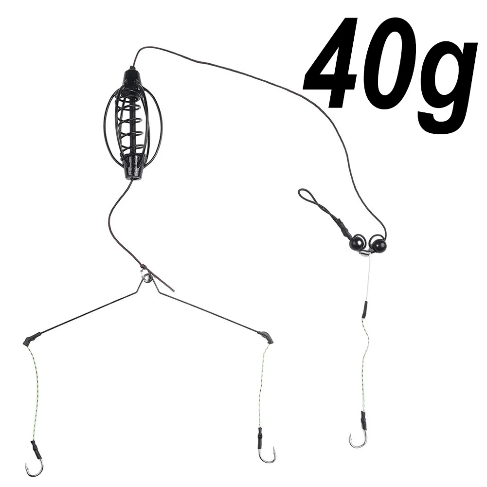 

1pc Bait Carp Fishing Feeder 35cm Fishing Baits Cages Hook Rig Hollow Sinker Inline Method Cage Feeder Pesca Fishing Accessories