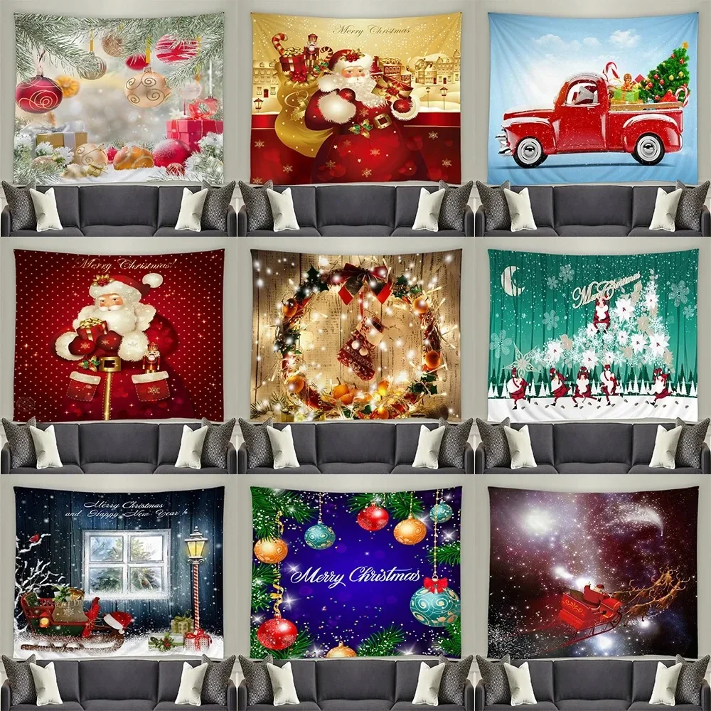 Christmas Decoration Pattern Living Room Bedroom Home Wall Tapestry