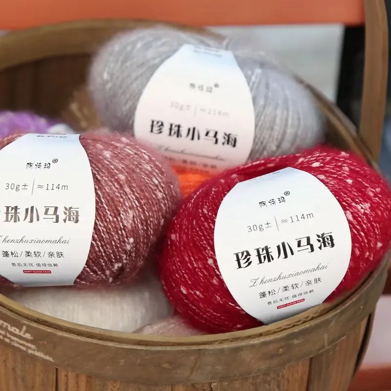 

3 шт., мягкая и гладкая мохеровая нить для шарфа, 30 г