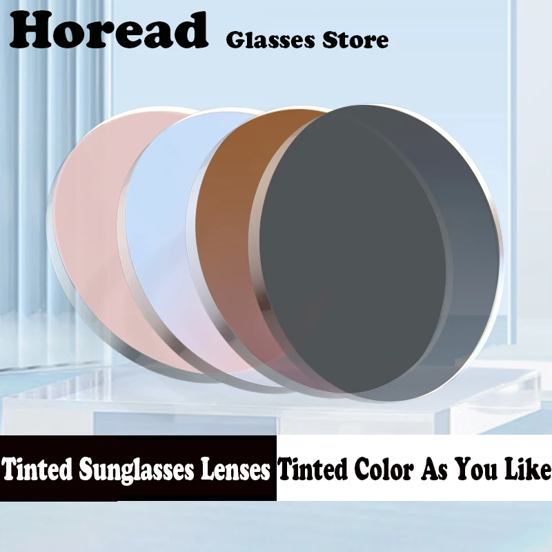 Prescription Tinted Sunglasses Lenses 1.61 1.67 1.74 Myopia Presbyopia Aspheric Optical Anti UV Radiation Sun Glasses Lenses