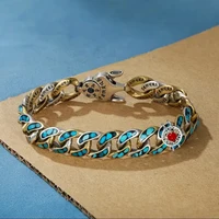 HX nouveau Guochao hommes Bracelet personnalité rétro transfert rotatif neuf yeux perle Bracelets haut de gamme cadeau bijoux de mode 5