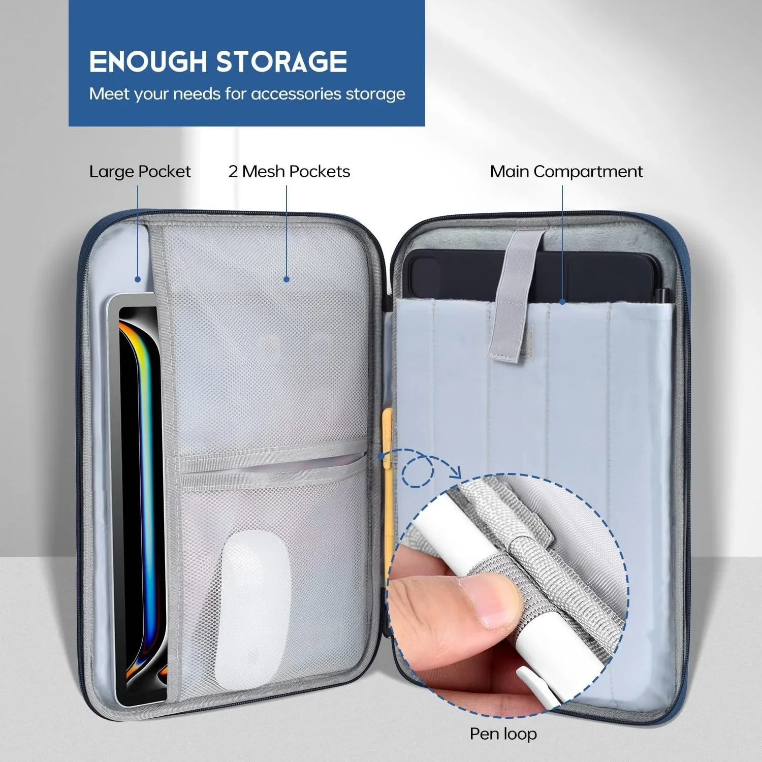 Portable Zipper Sleeve Pouch
