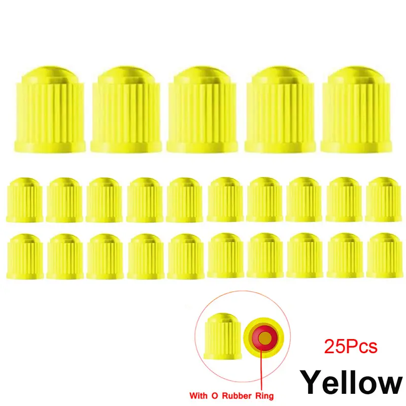 10/25/50/100Pcs Tire Valve Caps, Plastic Car Tire Stem Dust Covers Universal Valve Caps for Cars, Bicycle, Trucks, Motorcycles - Image 16