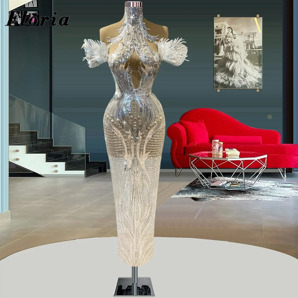 

Женское платье-Русалка до щиколотки, с открытыми плечами