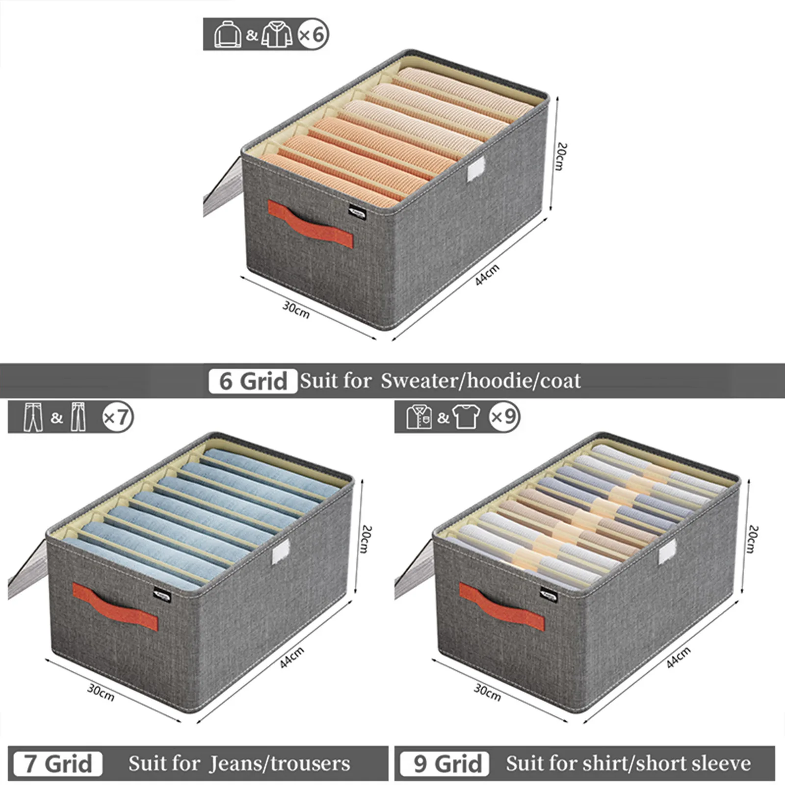 Clothes organizer With Lid Bedroom Drawers For Underwear T-Shirt Pants Organizer Wardrobe Storage