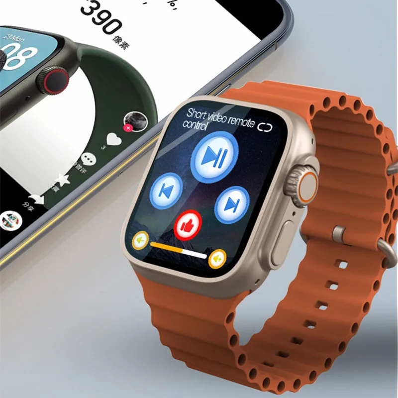X8 + Ʈ Ʈ ġ IWO ø 8 2.08 ġ BT ȭ AI    49MM ߿  Smartwatch