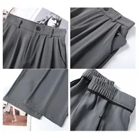 Women Suit Pants Lady Classic Fashion Trousers Female Comfortable Straight Leg Pants Mom Korean Casual Baggy Long Slacks - Image 6