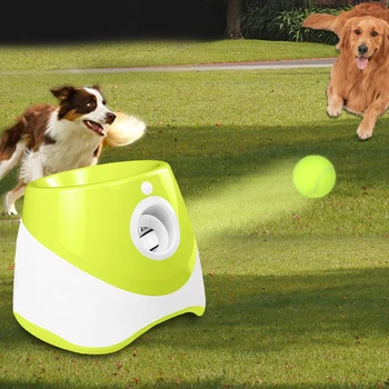 Dog Tennis Launcher Automatic Ball Launcher Throwing Machine Catapult Pet Toys Fun Interactive Throw Rechargable Catapult 2