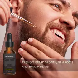 30ml Men Natural Beard Growth Oil Moisturizing Smoothing Hair Regrowth Original And Effective Enhancer Oil For Men