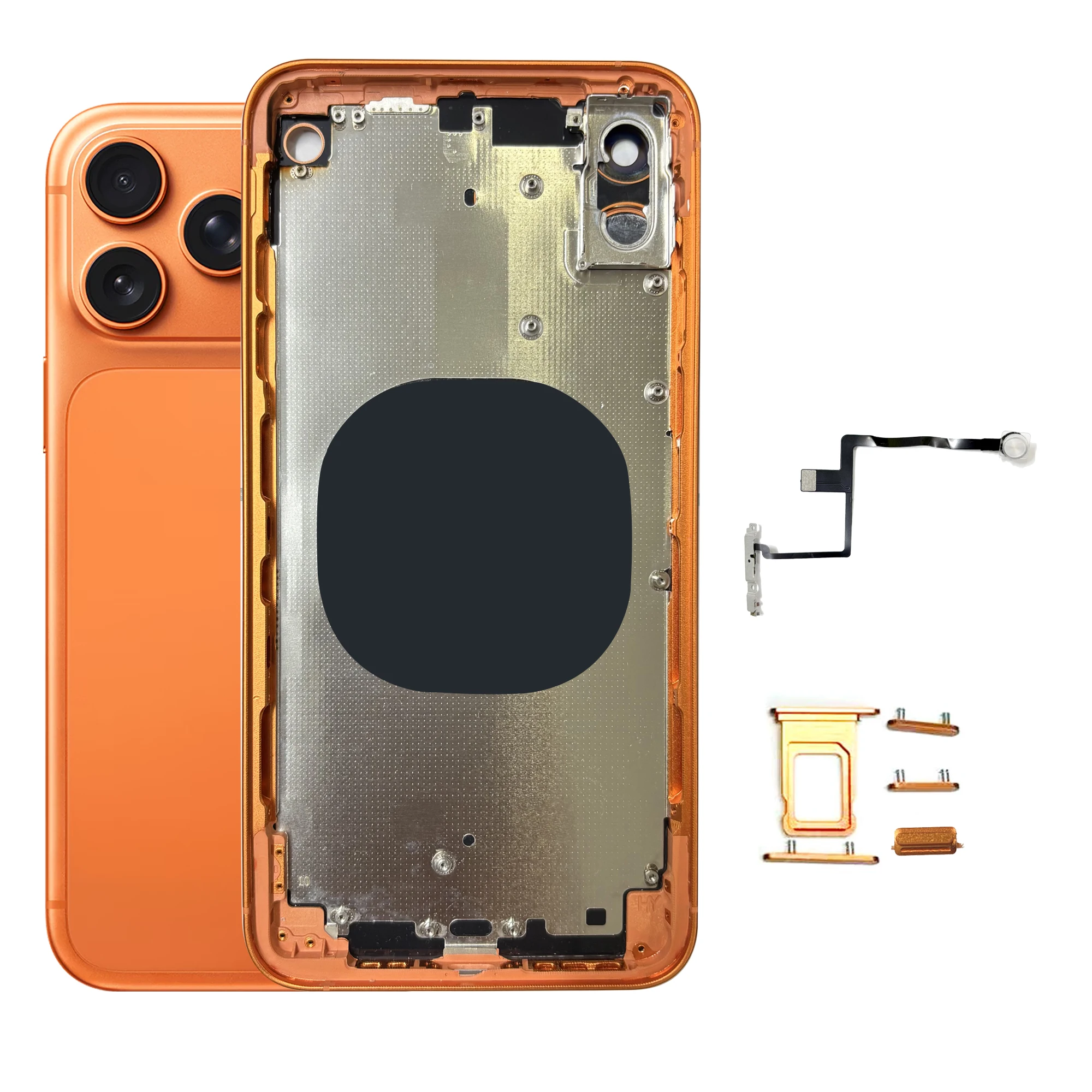 Back Cover Housing DIY Kit for iPhone X/XS/XR/XS Max to 17 Pro/17