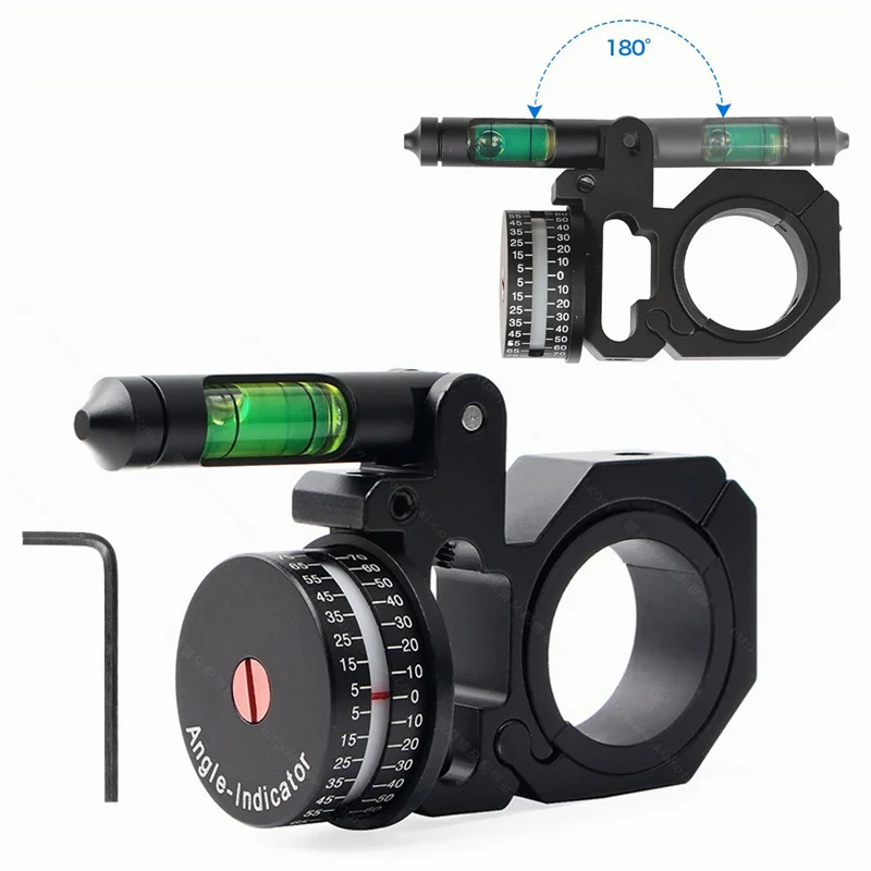 Rifle Scope Mount Rifle Scope Mount Ring Scope Bubble Level Bubble Level Angle Cosine Indicator Kit 25.4mm / 30mm Tube Hunting Scope Mounts Ring