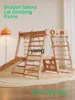 CX Solid Wood Multifunctional Climbing Frame Indoor Family Playground Baby Swing Ring 5