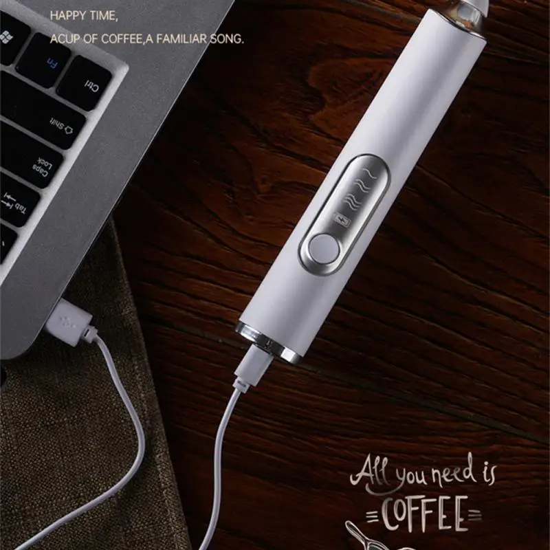Mini Drink Foamer Portable Electric Milk Frother For Coffee Cappuccino Cream Egg Milk Froth Whisk Tool Accessorie With Usb 5