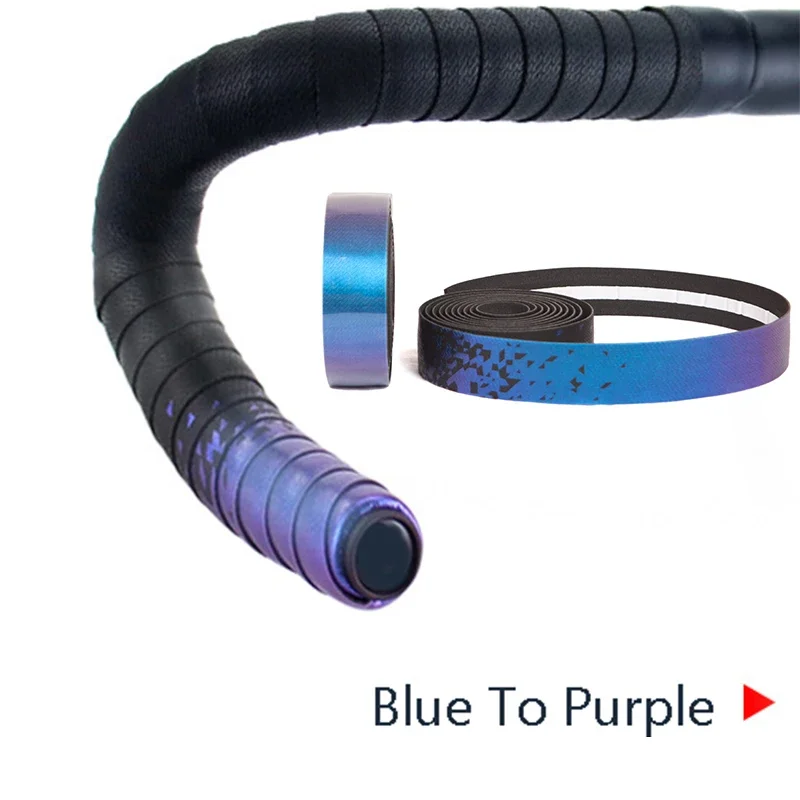 Dead Fly Bicycle Strap Triangle Discoloration Wrap Tape Road Bike Gradient Handlebar Tape Shock Absorption and Sweat Absorption bike handlebar tape