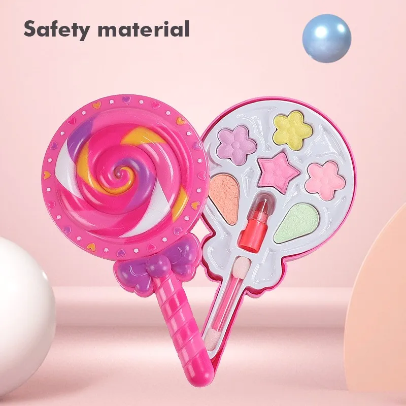 Simulation Girl Pretend Princess Makeup Toys Play House Children's Cosmetics Lipstick Eyeshadow Set For Kids Party Cosplay Game