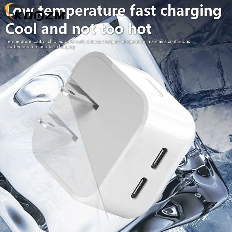 شاحن USB محمول من النوع C ، دعم ثنائي PD ، شحن سري...