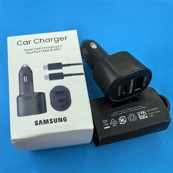 Caricabatterie da Auto Samsung USB Type C 60W, Ricarica Rapida PD per Galaxy S26 S25 S24 S23 Ultra A55 F55 A36, Caricatore a Doppia Porta 45W/15W per Auto