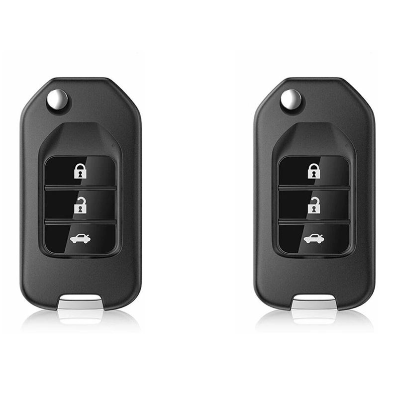 

2X For Xhorse XNHO00EN Universal Wireless Remote Key Fob 3 Buttons For Honda Type For VVDI Key Tool