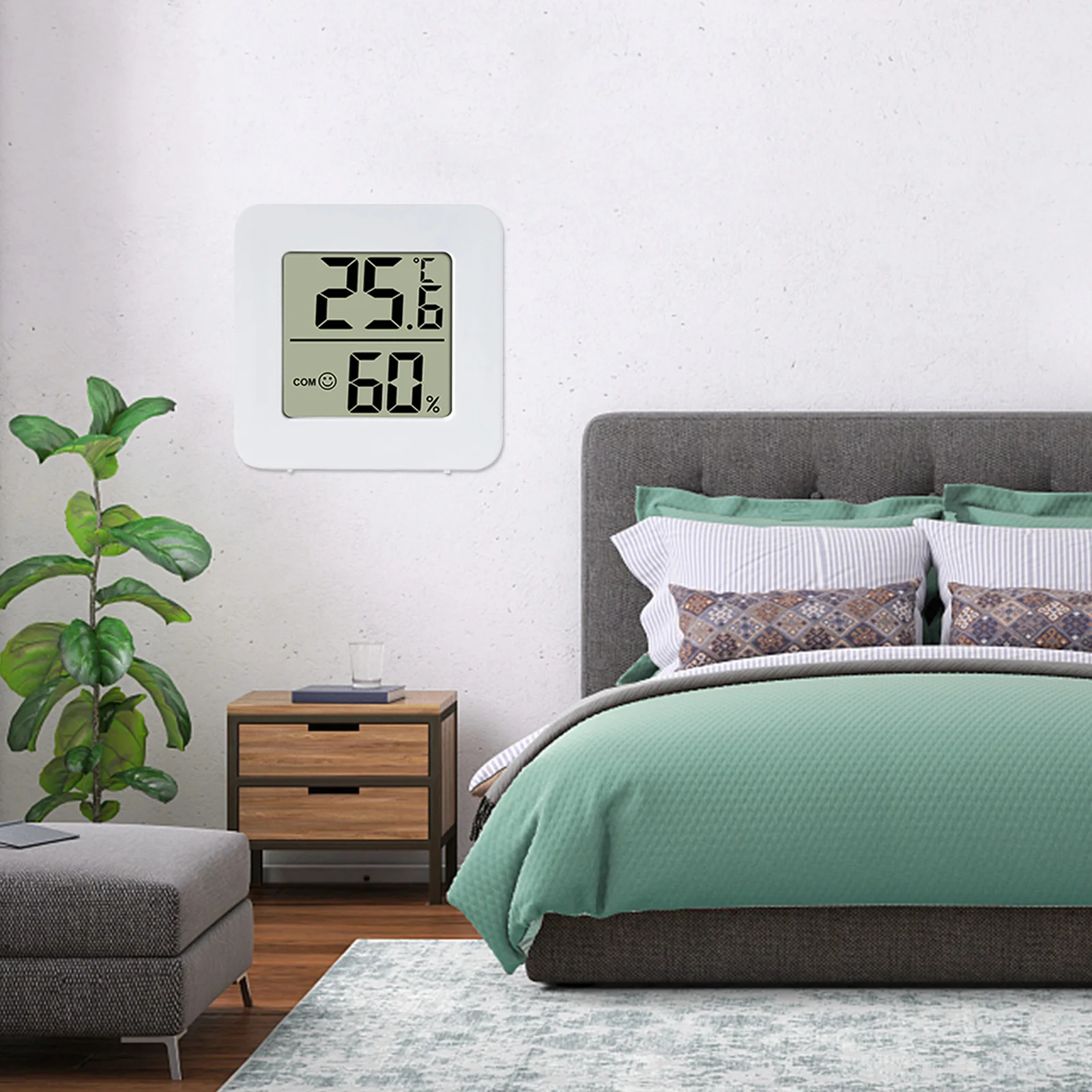 Description Picture 4 of itemLCD Digital Thermometer Hygrometer Humidity Meter Indoor Humidity Gauge Room Temperature Sensor Weather Station For Room/Home
