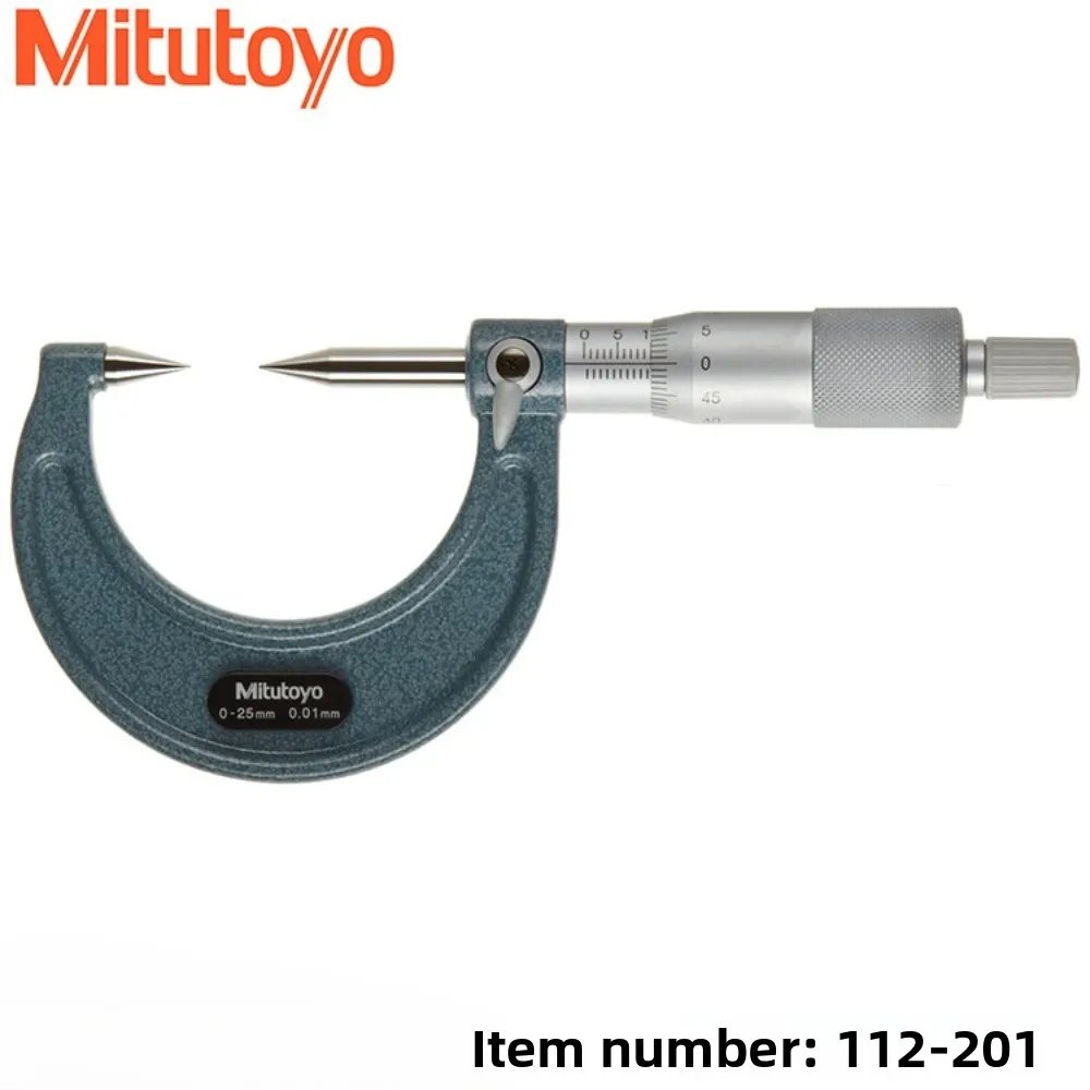  일본 미쓰토요 112-153 154 155 156 201 202 203 204 더블 포인트 마이크로미터 측정 범위 0-25mm/0.01mm