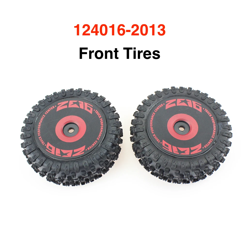 Front and Rear Wheel Tire Tyre for Wltoys 144001 144010 124016 124017 RC Car Upgrade Parts Spare Accessories 2