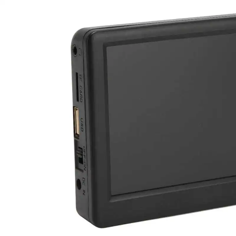5 Inch Portable TV Rechargeable Mini Pocket TV with Stand for Fishing Driving EU Plug 110-220V portable tv