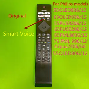 Mando a Distancia Original UHD 4K Smart TV Philips / Modelo TV: 55PUS7607 /  12