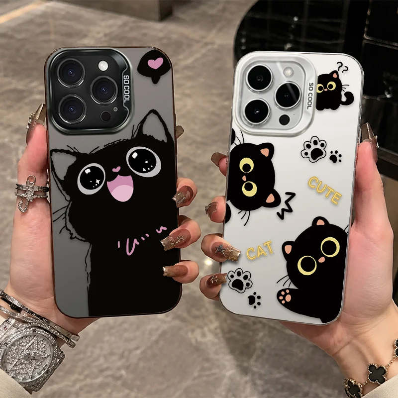 Chic Black Cat Phone Case