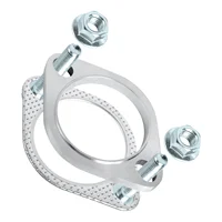 2 Bolt 304 สแตนเลสสตีลหน้าแปลนท่อไอเสียชุดเชื่อมต่อ 51 มม.63 มม.76 มม.หน้าแปลนท่อไอเสียและปะเก็นชุดเชื่อมต่อสลักเกลียว 1