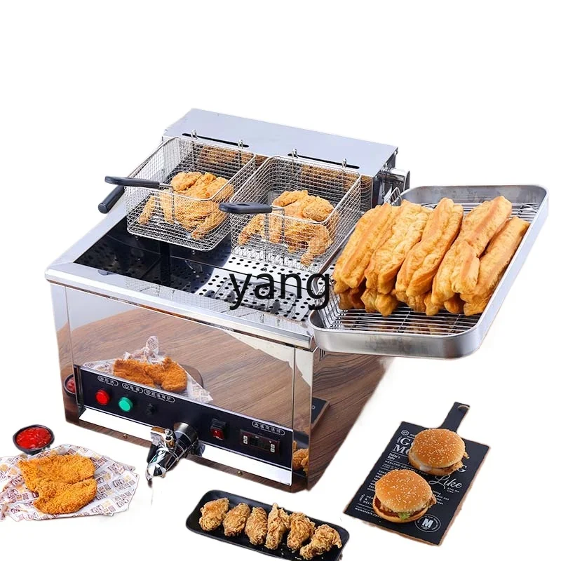 CX Commercial Wrapped Powder Deep Frying Pan Automatic Fried Machine Fried Dough Sticks Machine