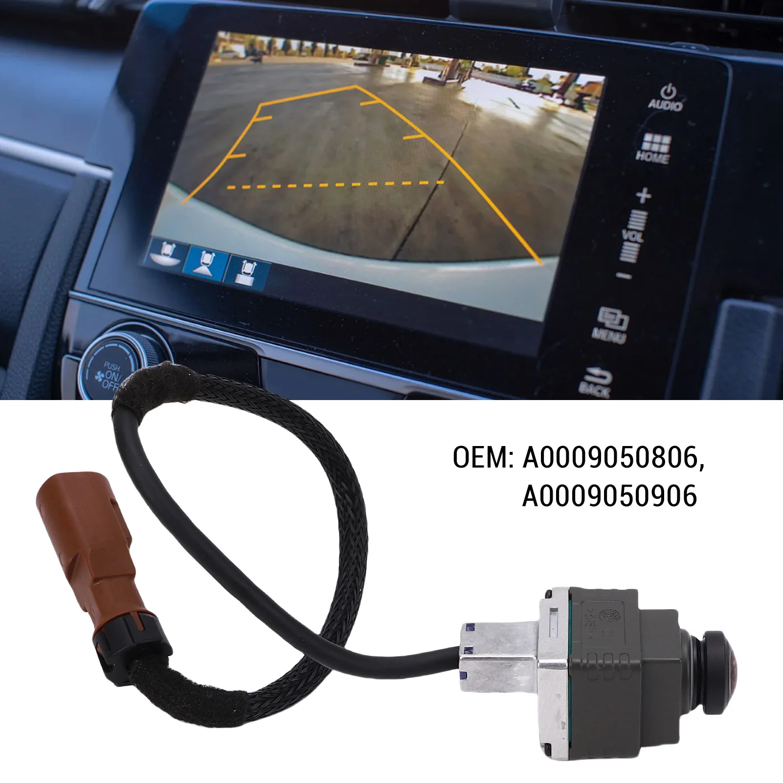 360 Degree Surround View Front View Camera A0009050806 Wide Angle Safe Parking Replacement for C-Class W205 2015-2021