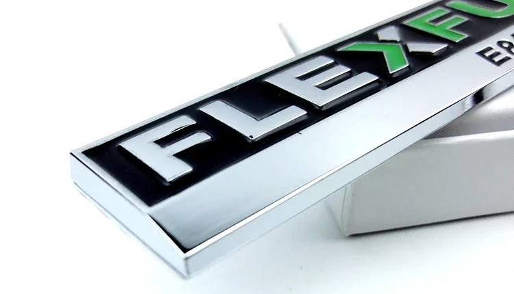 FLEX FUEL E85 ETHANOL Car Sticker For Clean Energy Vehicle Metal Auto Body Truck FLEXFUEL Decal 3D Badge Emblem Accessories 4