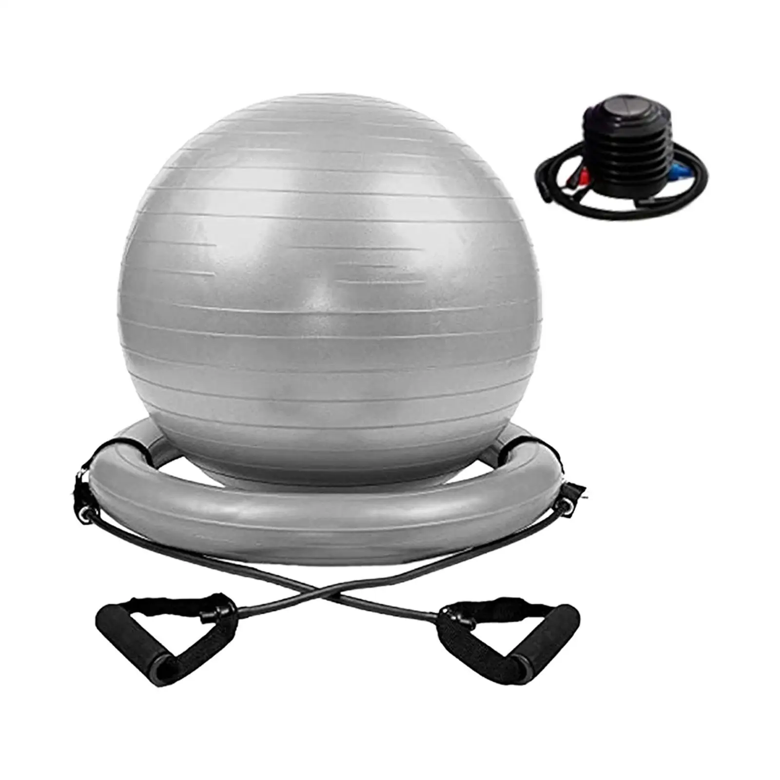 Yoga Ball Chair Kit, with Inflatable Ring Base, Portable Fitness Ball,Exercise Pilates Ball for Practical,Gym,Yoga Enthusiast