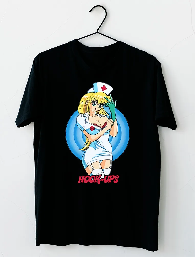 NEW Vintage Hook-Ups Skateboard Nurse T-Shirt long or short