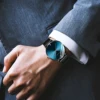 Japanese Original Quartz Movement Watch Luxury Rhinestone 40mm Blue Black Business Style Casual Fashion Stainless Steel Watches 6