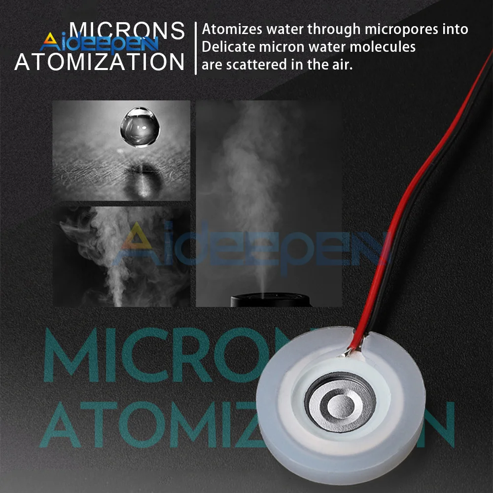 Humidifier Ultrasonic Sheet 20mm Piezoelectric Ceramic Ultrasonic Microporous Atomization Transducer Sheet Oscillator Sheet 3