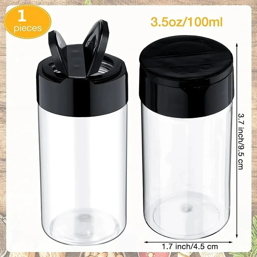 New Portable Condiment Bottle BBQ Camping Pepper Shakers Salt Plastic Seasoning Jar Kitchen Condiment Bottle Storage Bottles