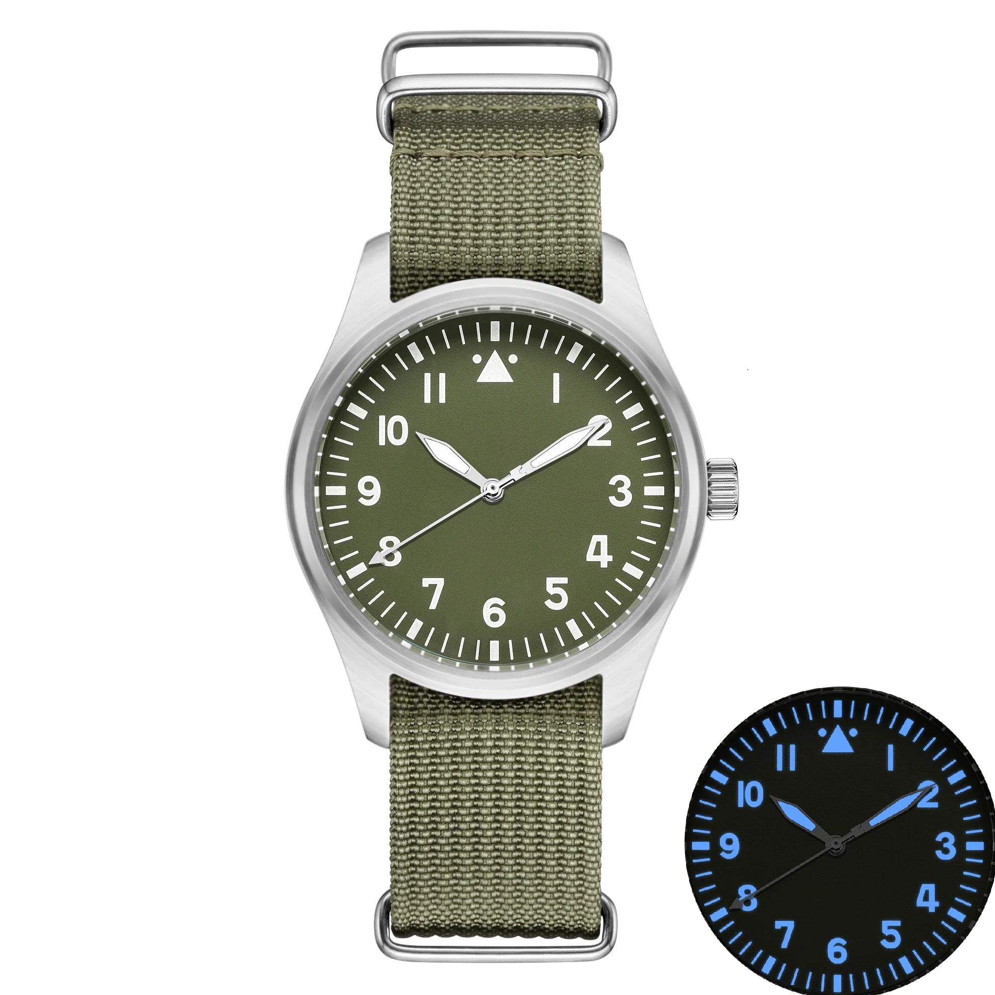 VH31 メンズ腕時計 316L SS パイロットビートクォーツ腕時計防水