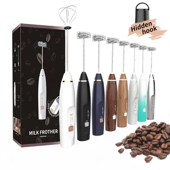 Montalatte elettrico bevanda da cucina Foamer frusta Mixer agitatore caffè Cappuccino panna frusta miscela schiumosa frusta per uova 1