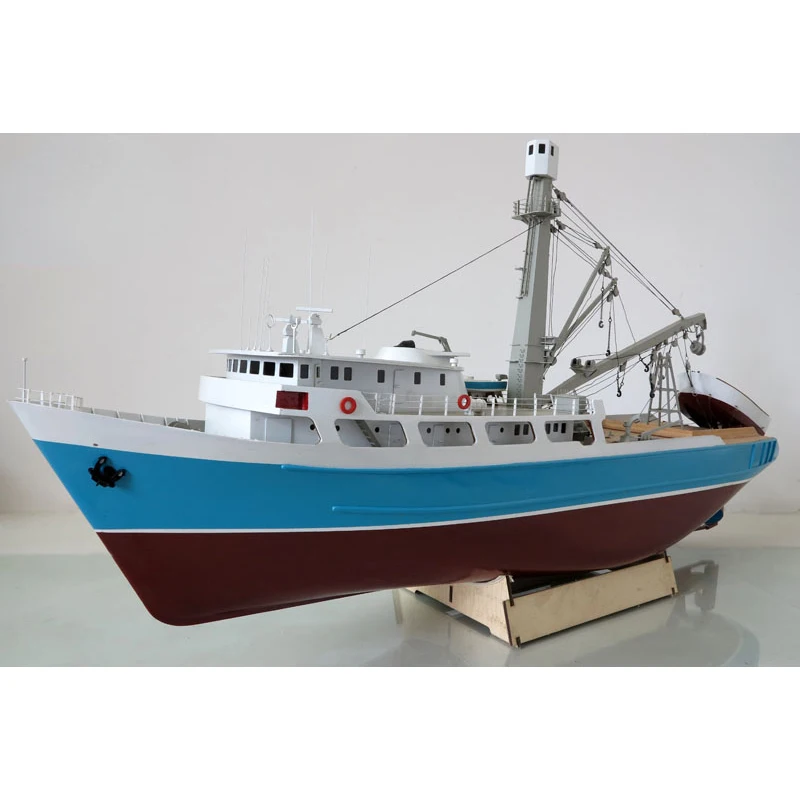 DIY Ship Model Kit [Orcas] Abateng Fishing Boat Dynamic Version High  Simulation Power Ship Model Assembly Model Kit