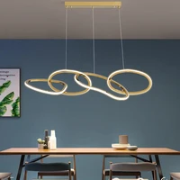 Modern gold dine dining room Pendant lights indoor lighting Ceiling lamp hanging light fixture Chandelier lamps for living room 4