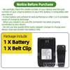 NEW 7.4V 3250mAh QB-44HL Li-ion Battery with Belt Clip for Anytone AT-D878UV Plus D878UV D868UV D858 BTECH DMR-6X2 radio 6