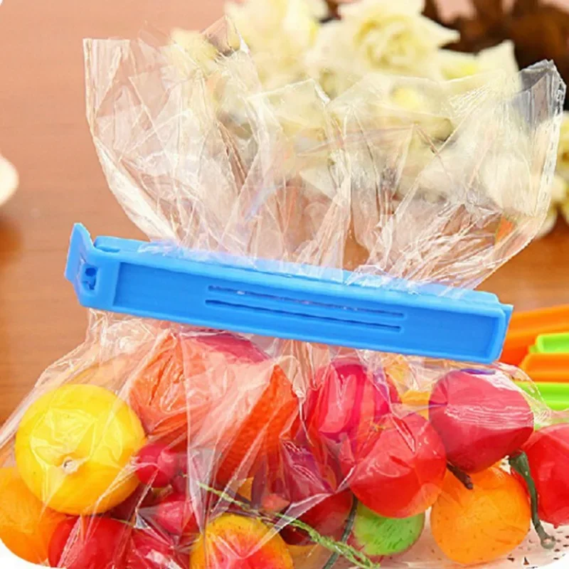 

10PCS Portable Kitchen Storage Food Snack Seal Sealing Bag Clips Sealer Clamp Plastic Tool Kitchen Accessories