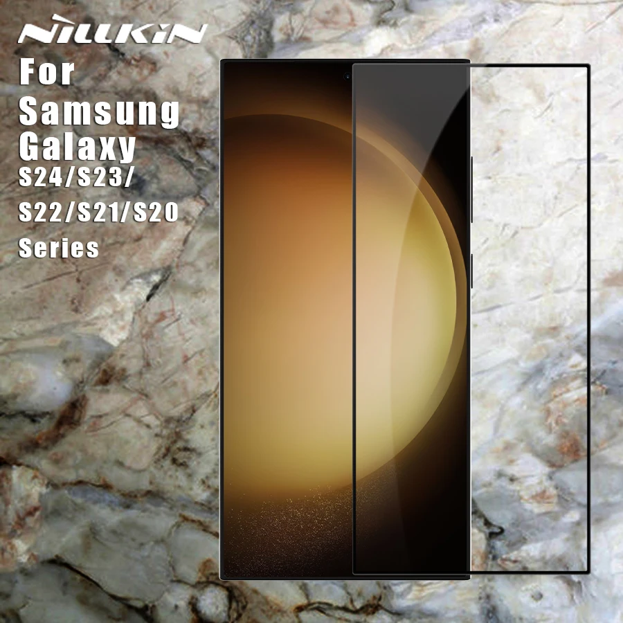 

Nillkin для Samsung Galaxy S24 S23 S22 S21 S20, ультратонкое закаленное стекло CP Plus с полным покрытием 9H Pro Plus, защита экрана